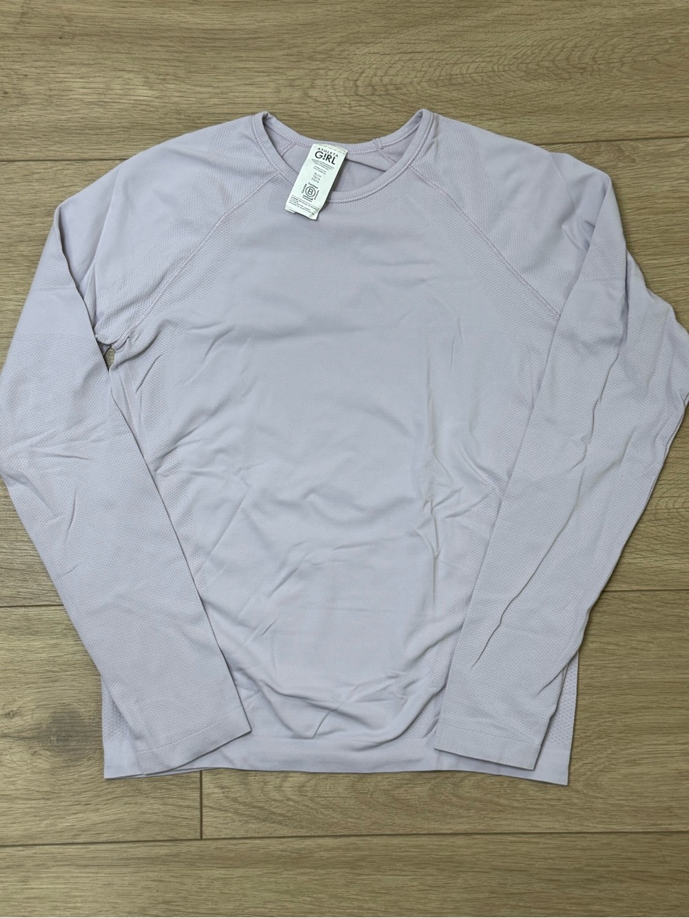 Athleta Girl Power Up Top XL/14 Lavender Long Sleeve